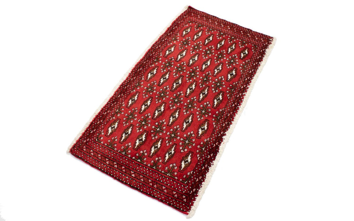 Turkaman Teppich 100 x 50 cm - rot