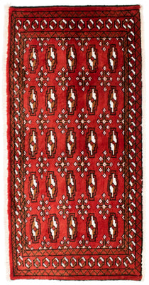 Turkaman Teppich 100 x 50 cm - rot