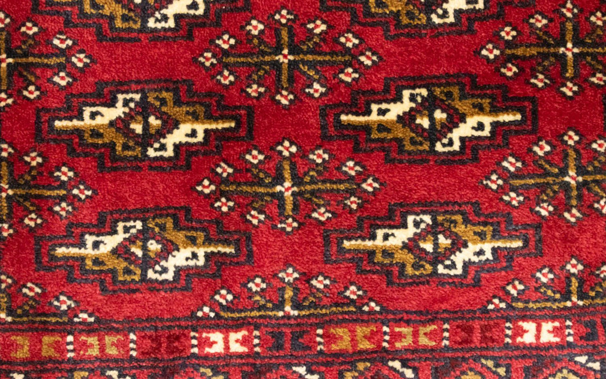 Turkaman Teppich 100 x 50 cm - rot