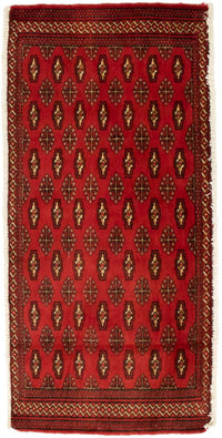 Turkaman Teppich 130 x 60 cm - rot