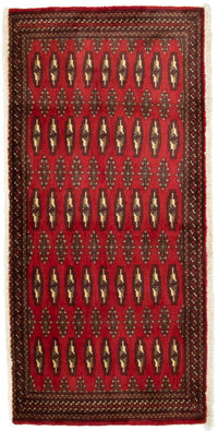 Turkaman Teppich 130 x 60 cm - rot