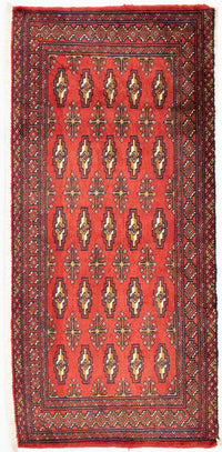 Turkaman Teppich 130 x 60 cm - rot