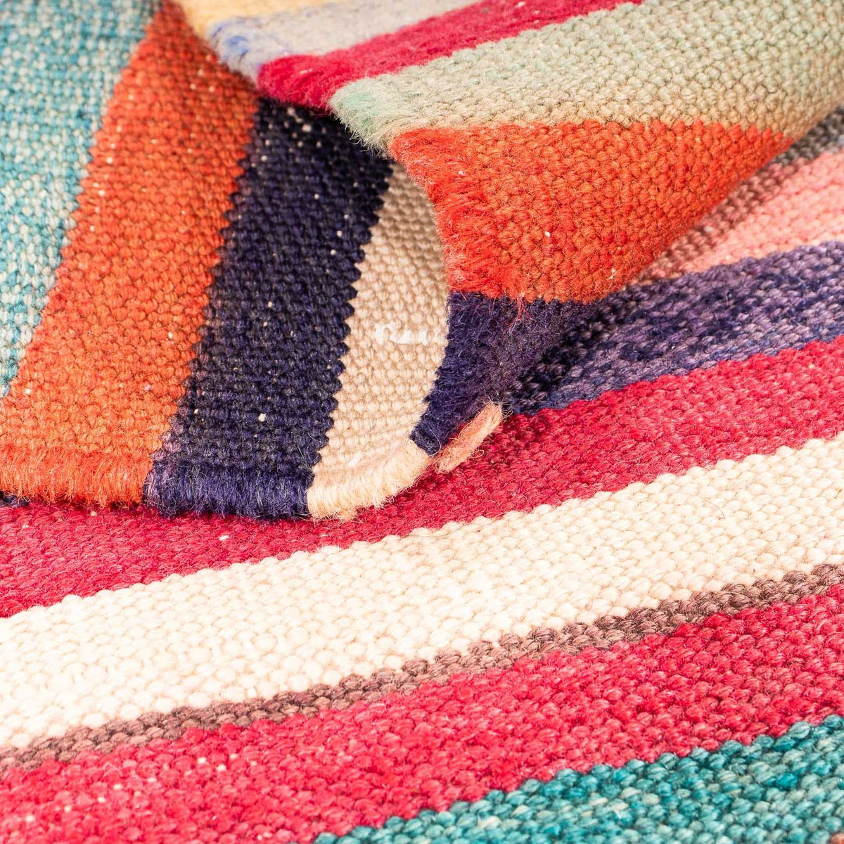 Kelim Teppich - Old 190 x 145 cm - mehrfarbig