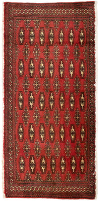 Turkaman Teppich 130 x 60 cm - rot