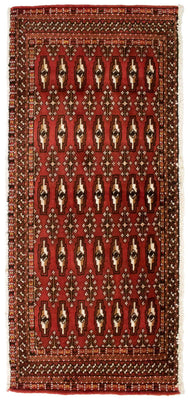Turkaman Teppich 130 x 60 cm - rot