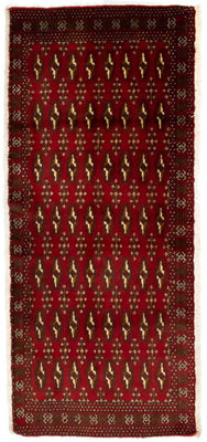 Turkaman Teppich 130 x 60 cm - rot