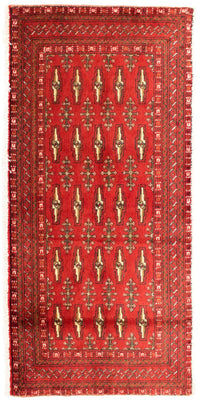 Turkaman Teppich 130 x 60 cm - rot