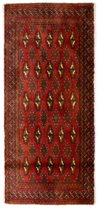 Turkaman Teppich 130 x 60 cm - rost