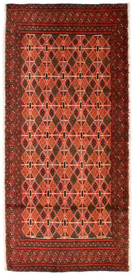 Turkaman Teppich 130 x 60 cm - orange