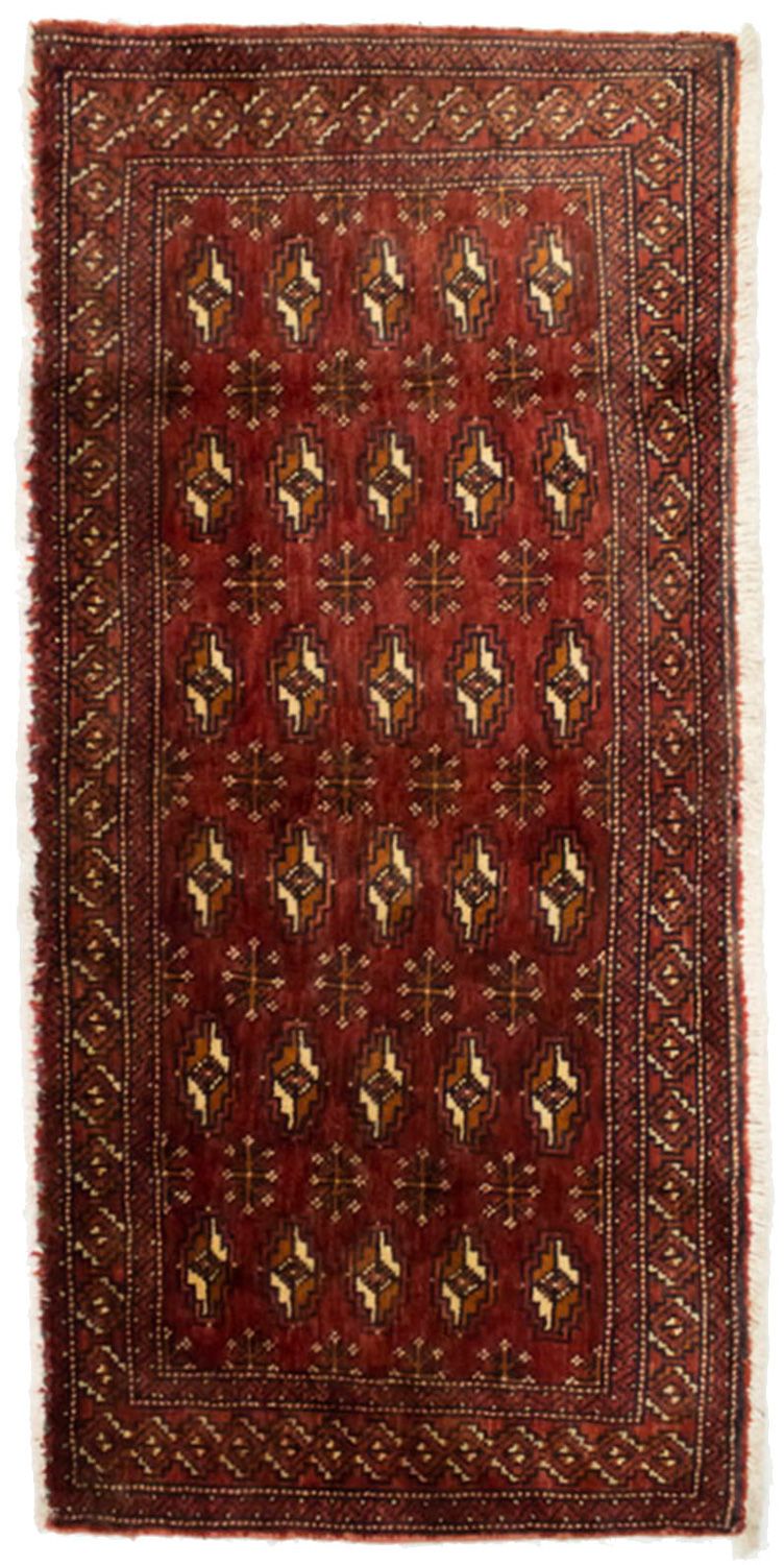 Turkaman Teppich 130 x 60 cm - rot