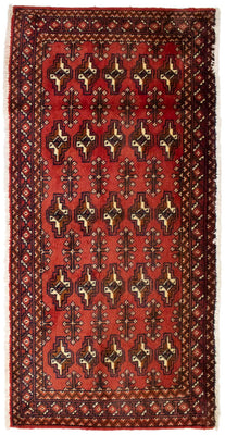 Turkaman Teppich 130 x 60 cm - rot