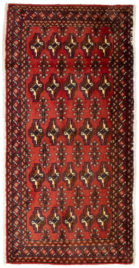 Turkaman Teppich 130 x 60 cm - rot