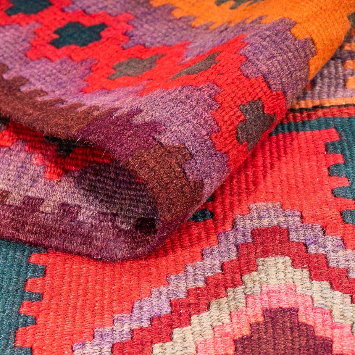 Kelim Teppich - Old 335 x 150 cm - mehrfarbig