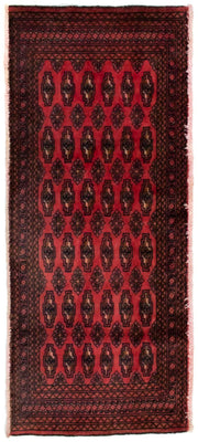 Turkaman Teppich 130 x 60 cm - rot