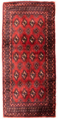 Turkaman Teppich 130 x 60 cm - rot