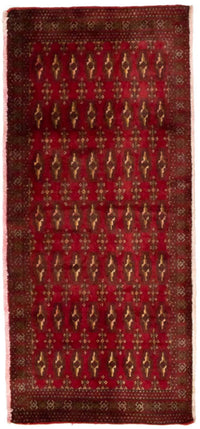 Turkaman Teppich 130 x 60 cm - rot