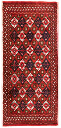 Turkaman Teppich 130 x 60 cm - rot