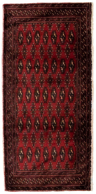 Turkaman Teppich 130 x 60 cm - rot