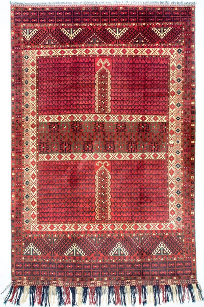 Hatschlu Teppich 203x293cm - Orientteppich - rot