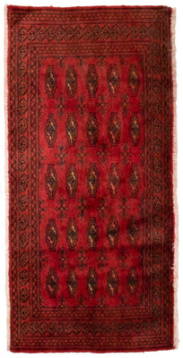Turkaman Teppich 130 x 60 cm - rot