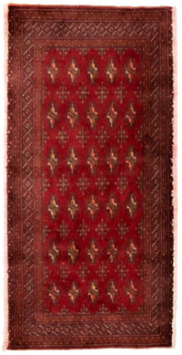 Turkaman Teppich 130 x 60 cm - rot