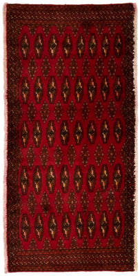 Turkaman Teppich 130 x 60 cm - rot