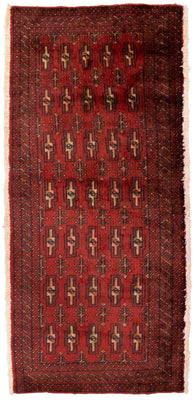 Turkaman Teppich 130 x 60 cm - rot