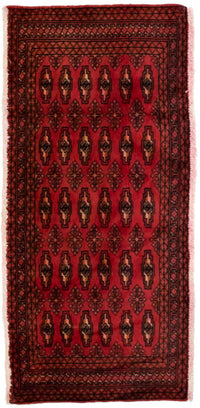Turkaman Teppich 130 x 60 cm - rot