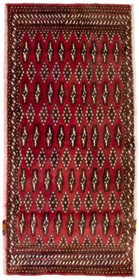 Turkaman Teppich 130 x 60 cm - rot