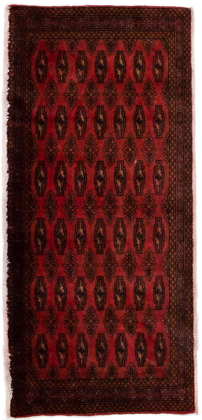 Turkaman Teppich 60x130cm - Orientteppich - rot