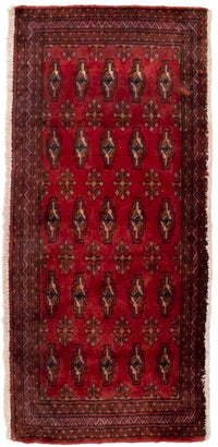 Turkaman Teppich 130 x 60 cm - rot