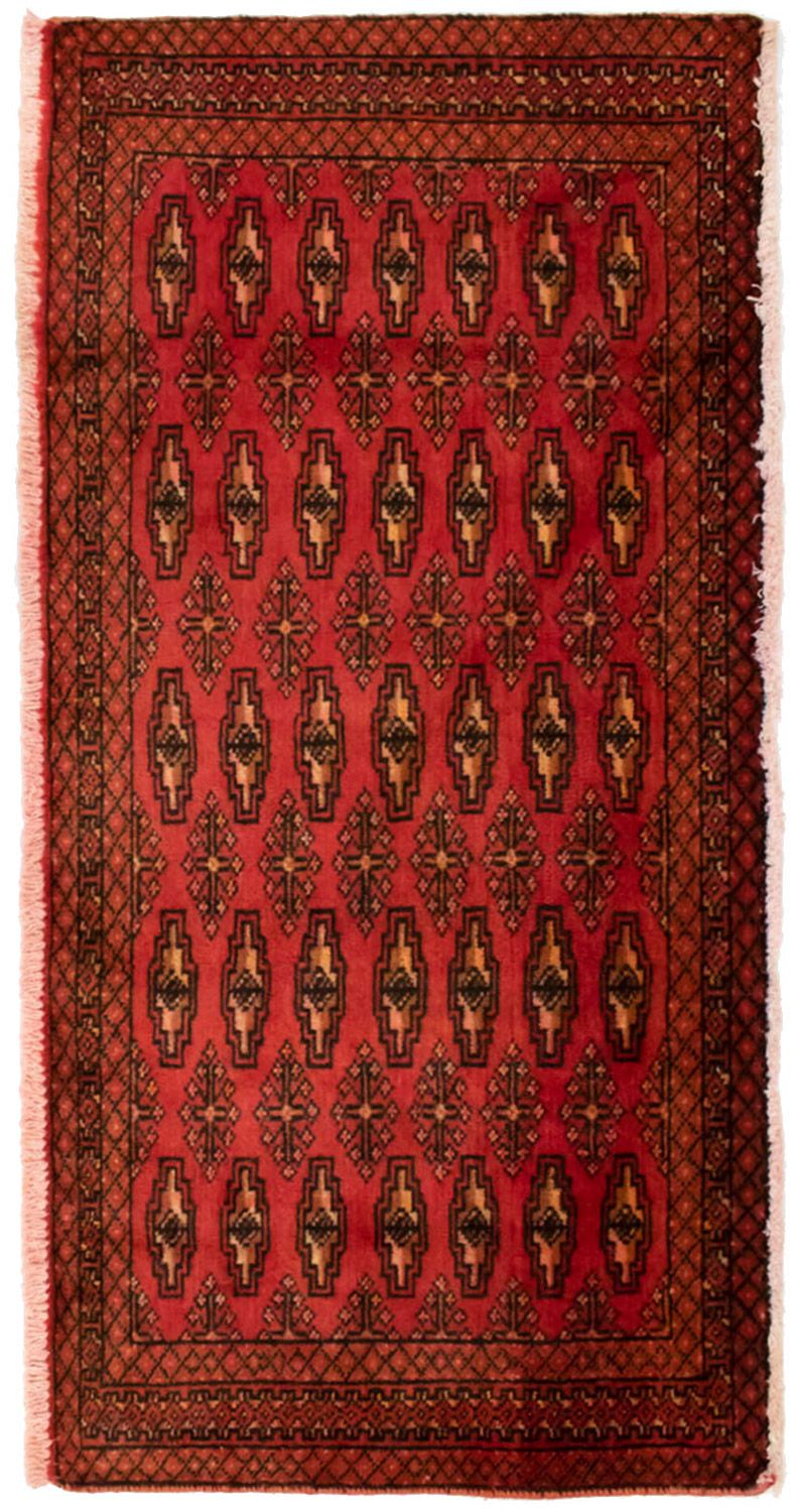 Turkaman Teppich 130 x 60 cm - rot