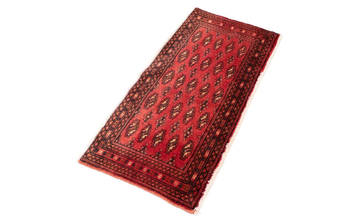 Turkaman Teppich 100 x 50 cm - rot