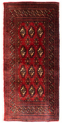 Turkaman Teppich 100 x 50 cm - rot