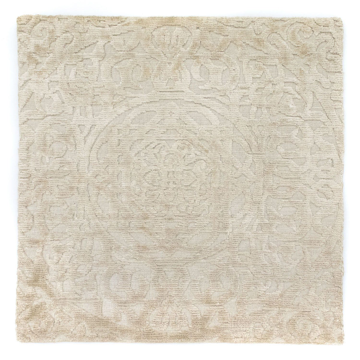 Wollteppich 66 x 67 cm Teppich Quadratisch