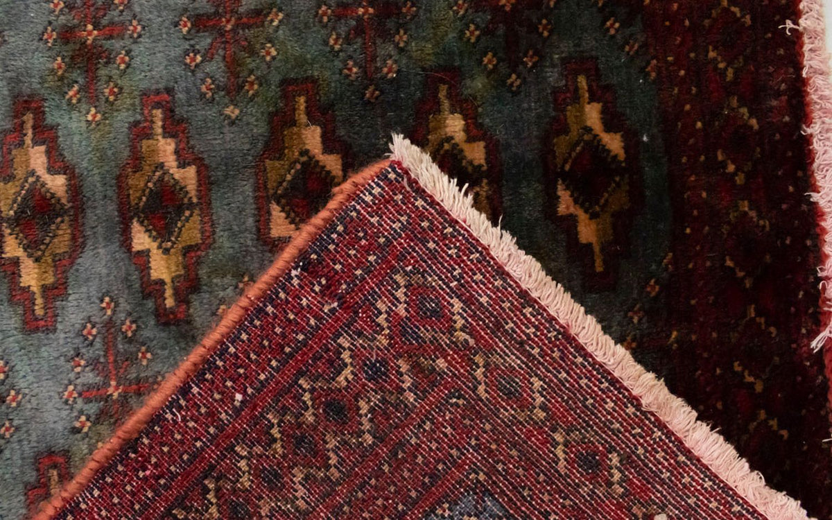 Turkaman Teppich 130 x 60 cm - blau