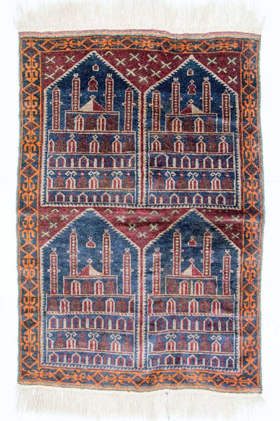 Belutsch Teppich 104x135cm - Orientteppich