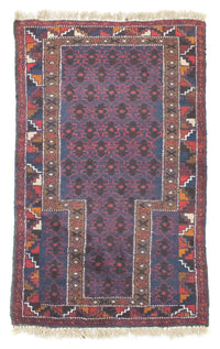 Belutsch Teppich 130 x 79 cm - blau