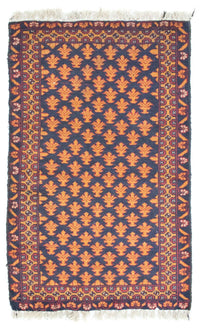 Belutsch Teppich 133 x 80 cm - blau