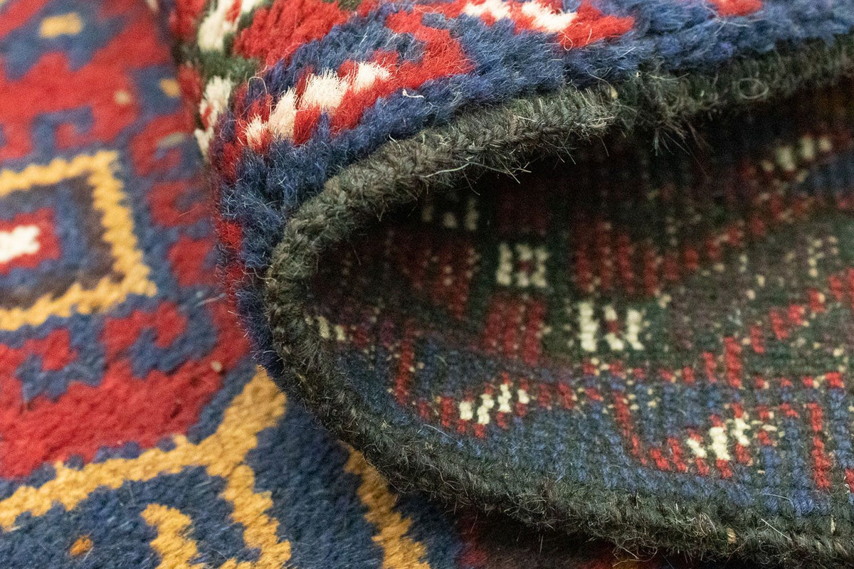 Belutsch Teppich 136 x 89 cm - blau