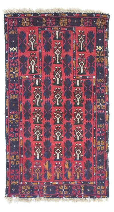 Belutsch Teppich 73x126cm - Orientteppich - rot