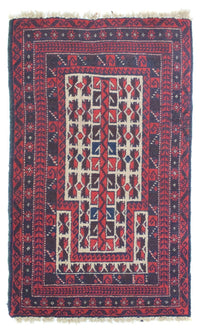 Belutsch Teppich 125 x 74 cm - rot