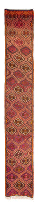 Kelim Teppich - Old 75 x 400 cm - mehrfarbig