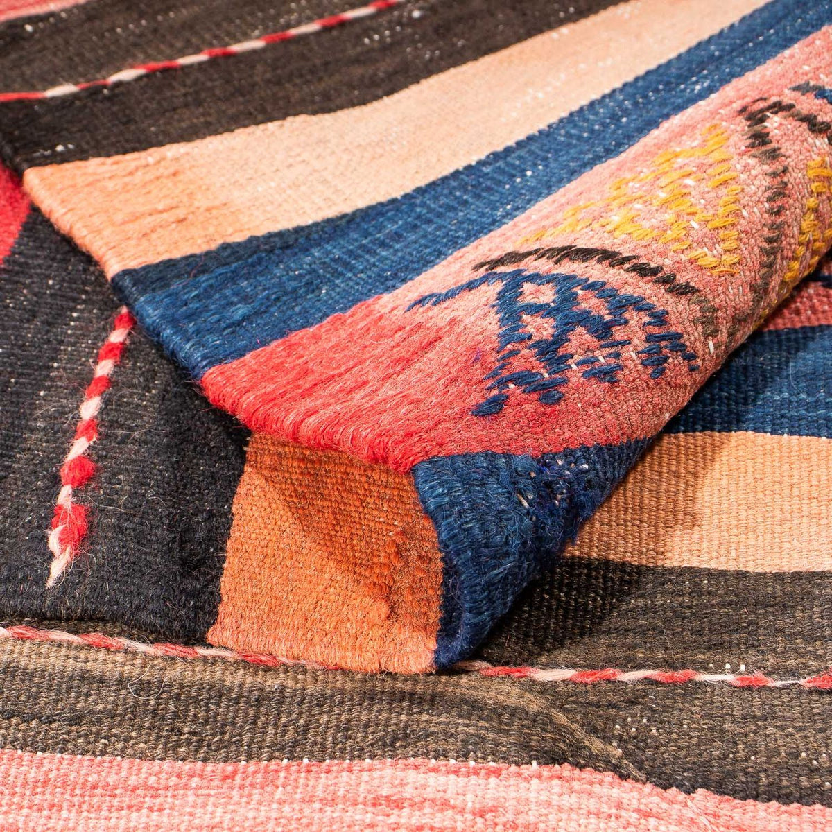 Kelim Teppich - Old 220 x 155 cm - mehrfarbig