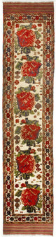 Kelim Afghan Teppich 370x82cm
