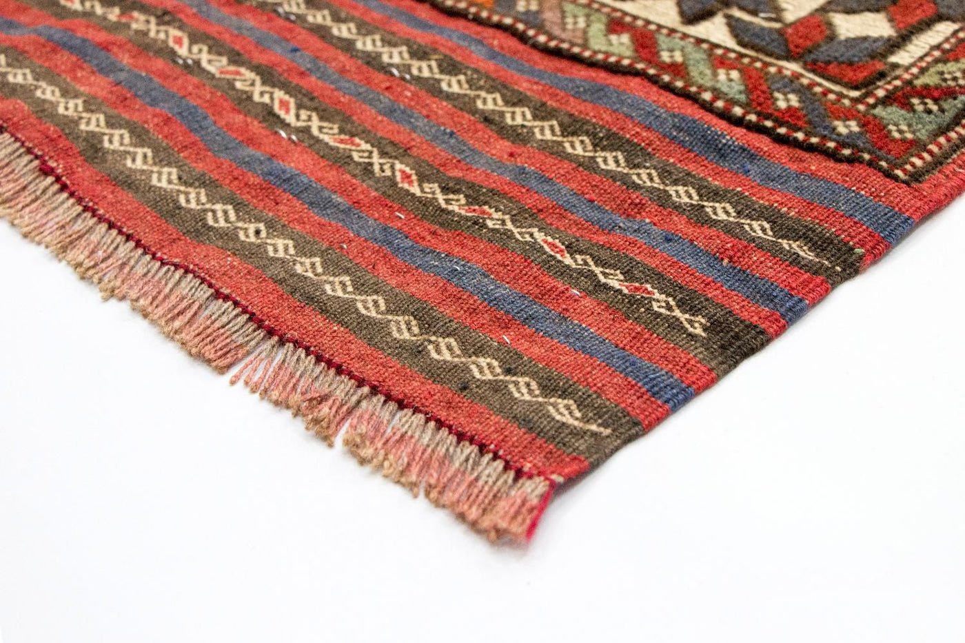 Kelim Afghan Teppich 370x82cm