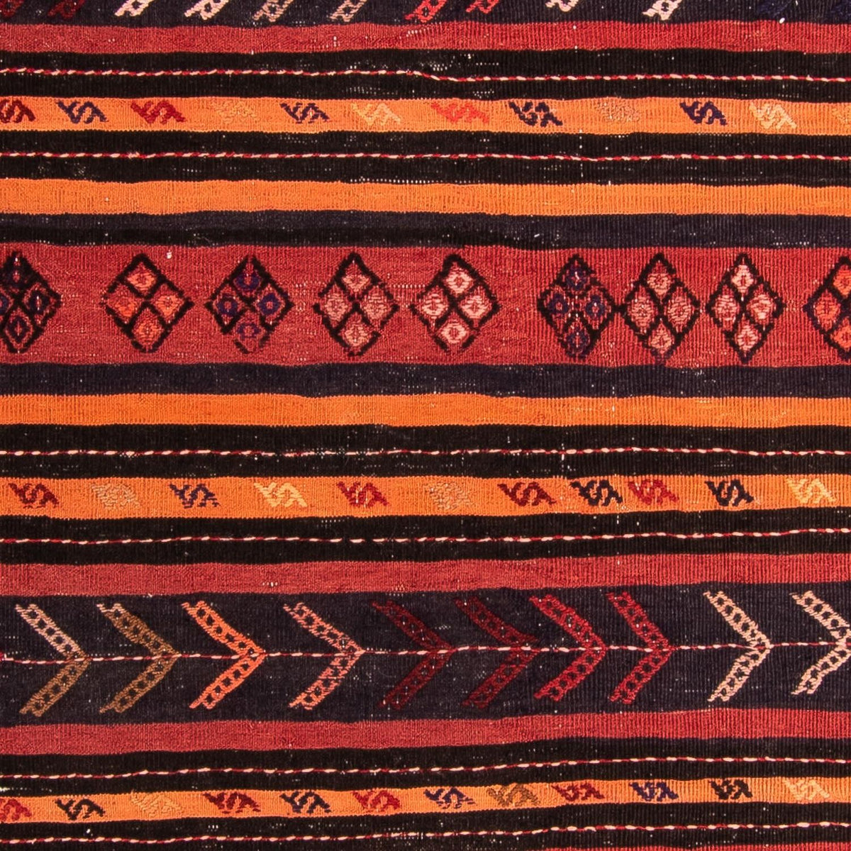 Kelim Teppich - Old 225 x 165 cm - mehrfarbig