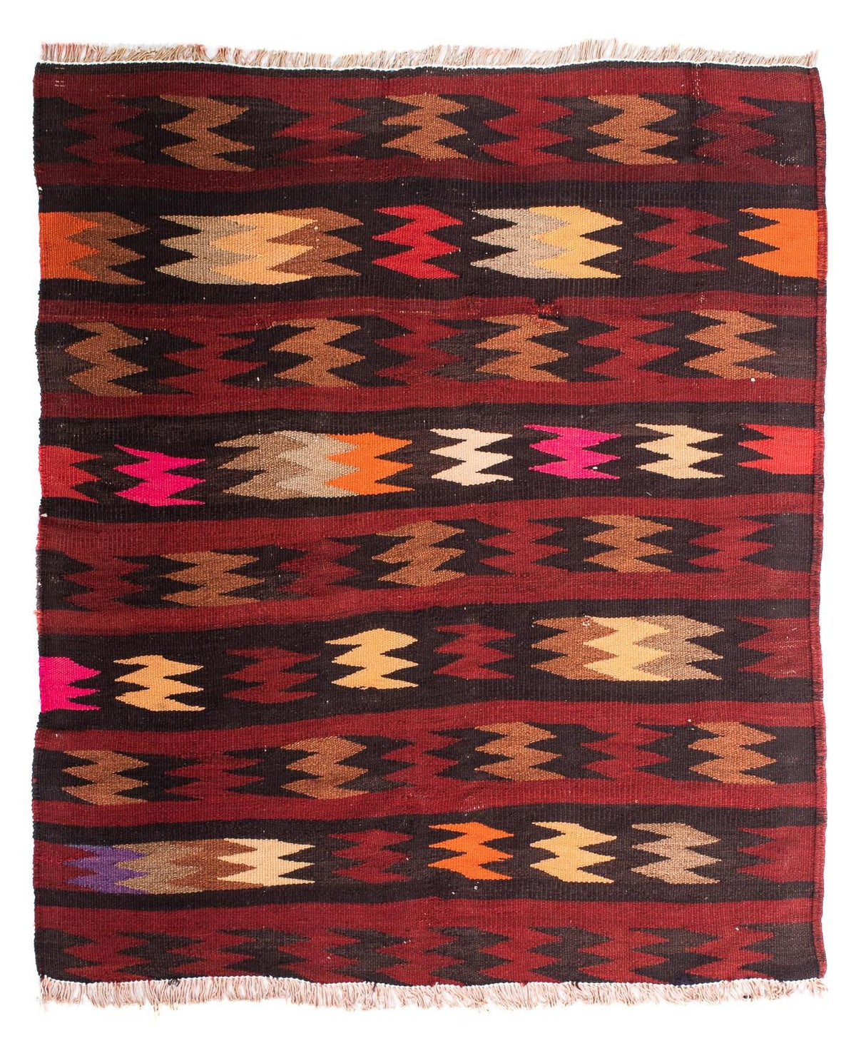 Kelim Teppich - Old 110 x 90 cm - mehrfarbig