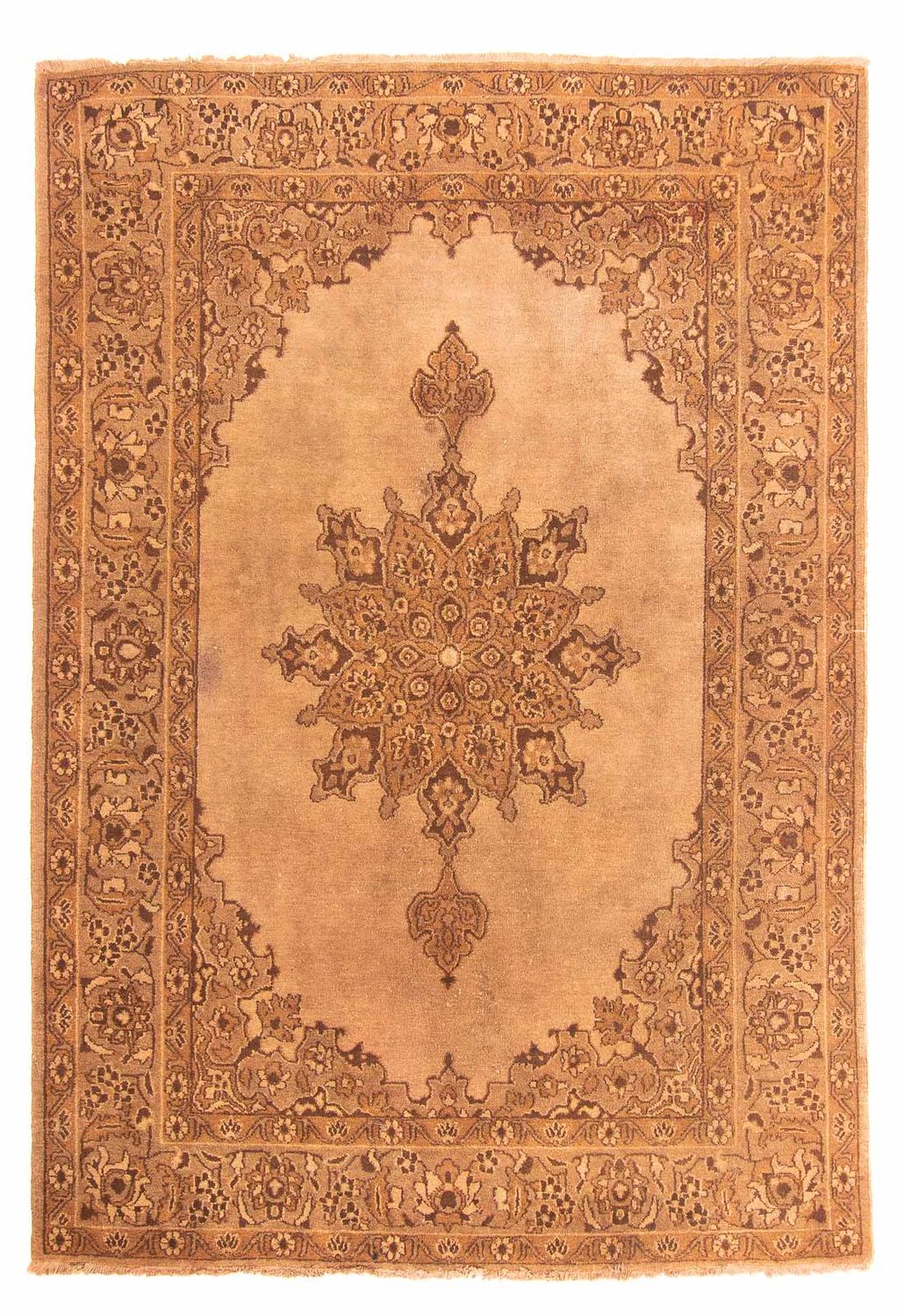 Orientteppich 213 x 150 cm - dunkelbeige