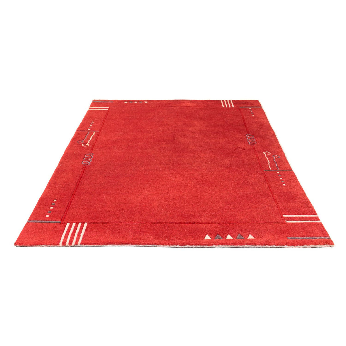 Nepal Teppich 228 x 162 cm - rot